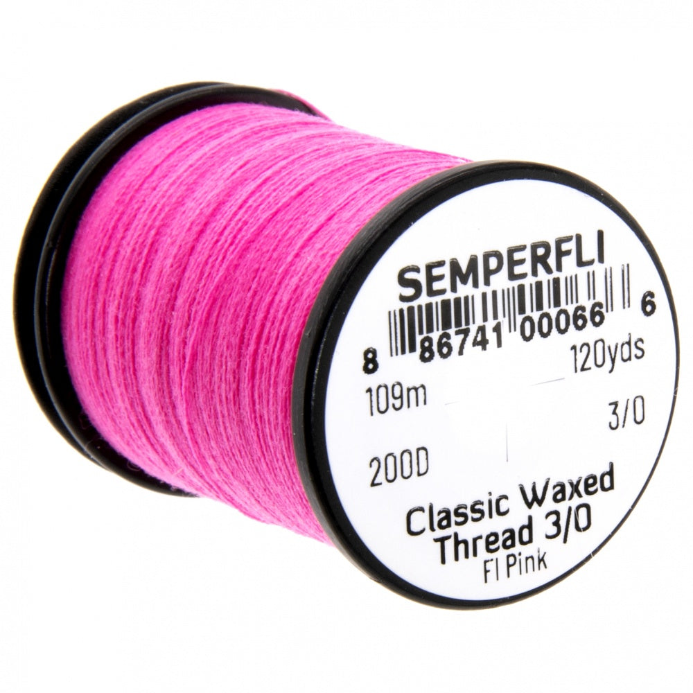 SemperFli Classic Waxed Thread 3/0, many colors