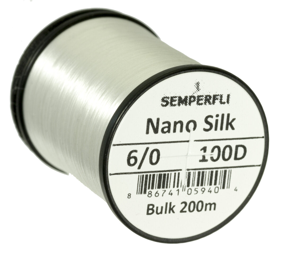 Nano Silk 100D 6/0 White Bulk 200m