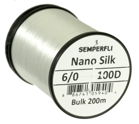 Nano Silk 100D 6/0 Black Bulk 200m