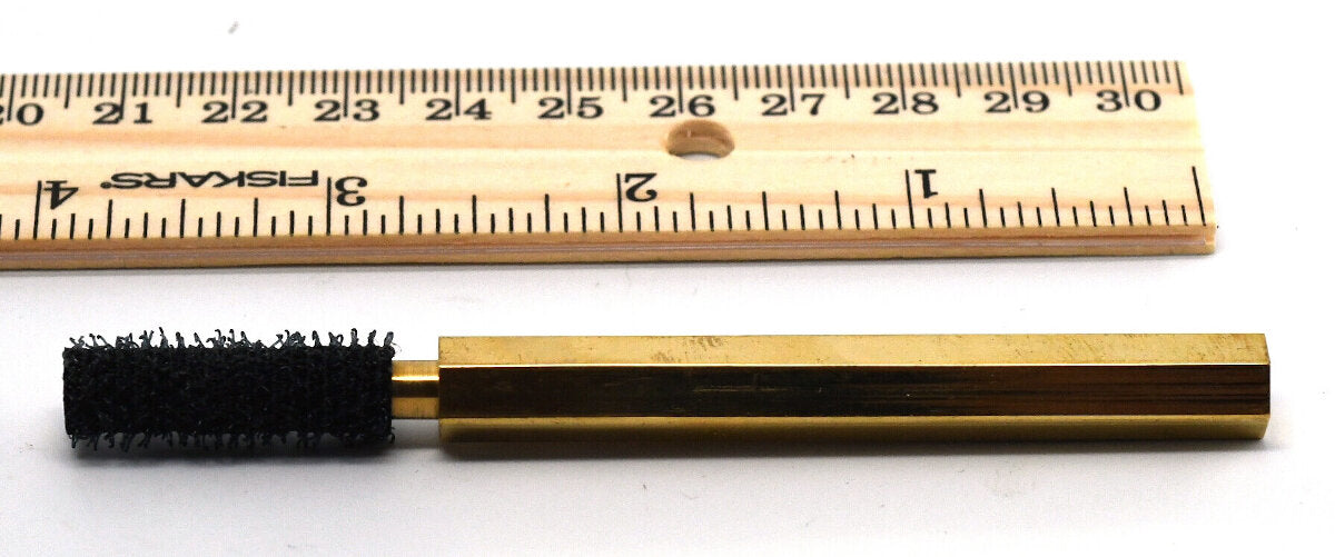 Hook and Loop Dubbing Brush with Brass Handle