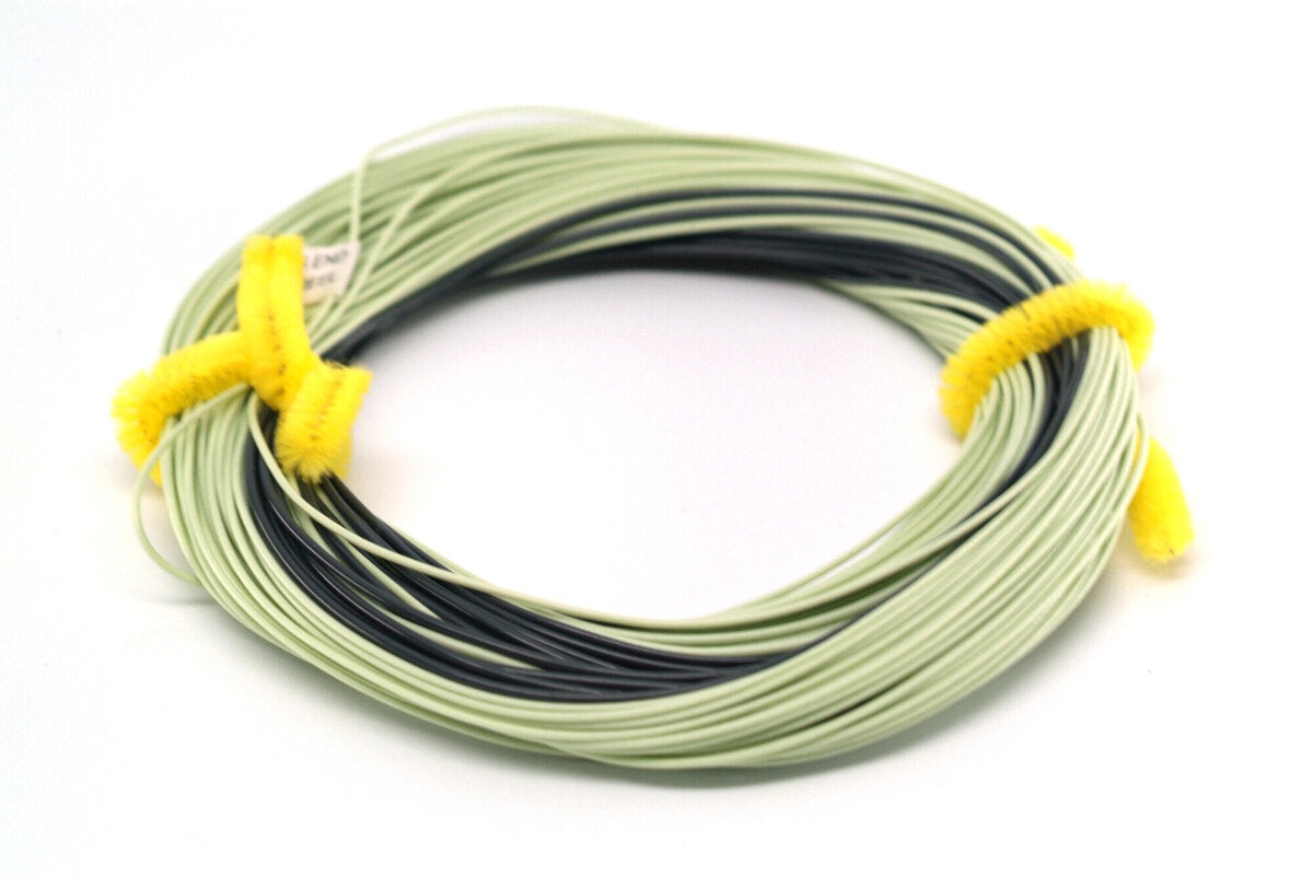 Verum Fly Line - Sinking Tip (3ips) Configuration - Floating Line - Lemon Green / Black