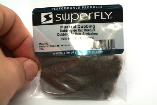 Superfly Natural Muskrat Dubbing - Fly Tying