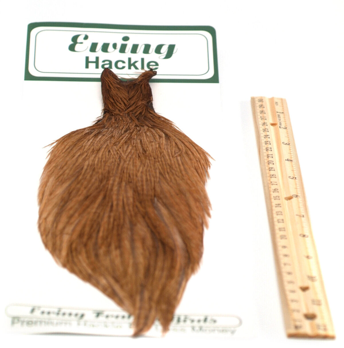 Ewing Commercial Rooster Neck - Dyed Ginger - Fly Tying - # 102