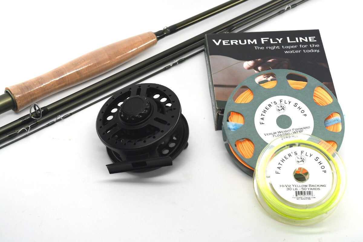 Complete Fly Fishing Starter Set - #5 Weight - Balanced Graphite Fly Rod, Reel, Backing, and Fly Line Combo