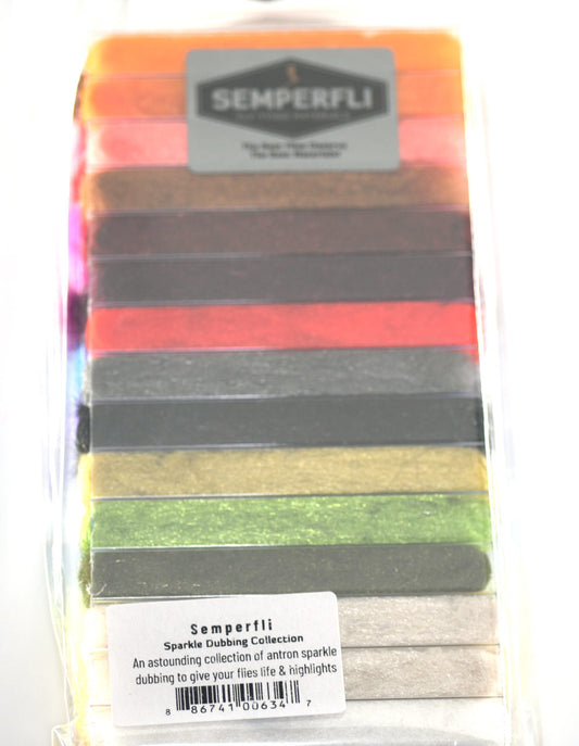 SemperFli Sparkle Dubbing Dispenser Range 2 Boxes 30 Dubbings..