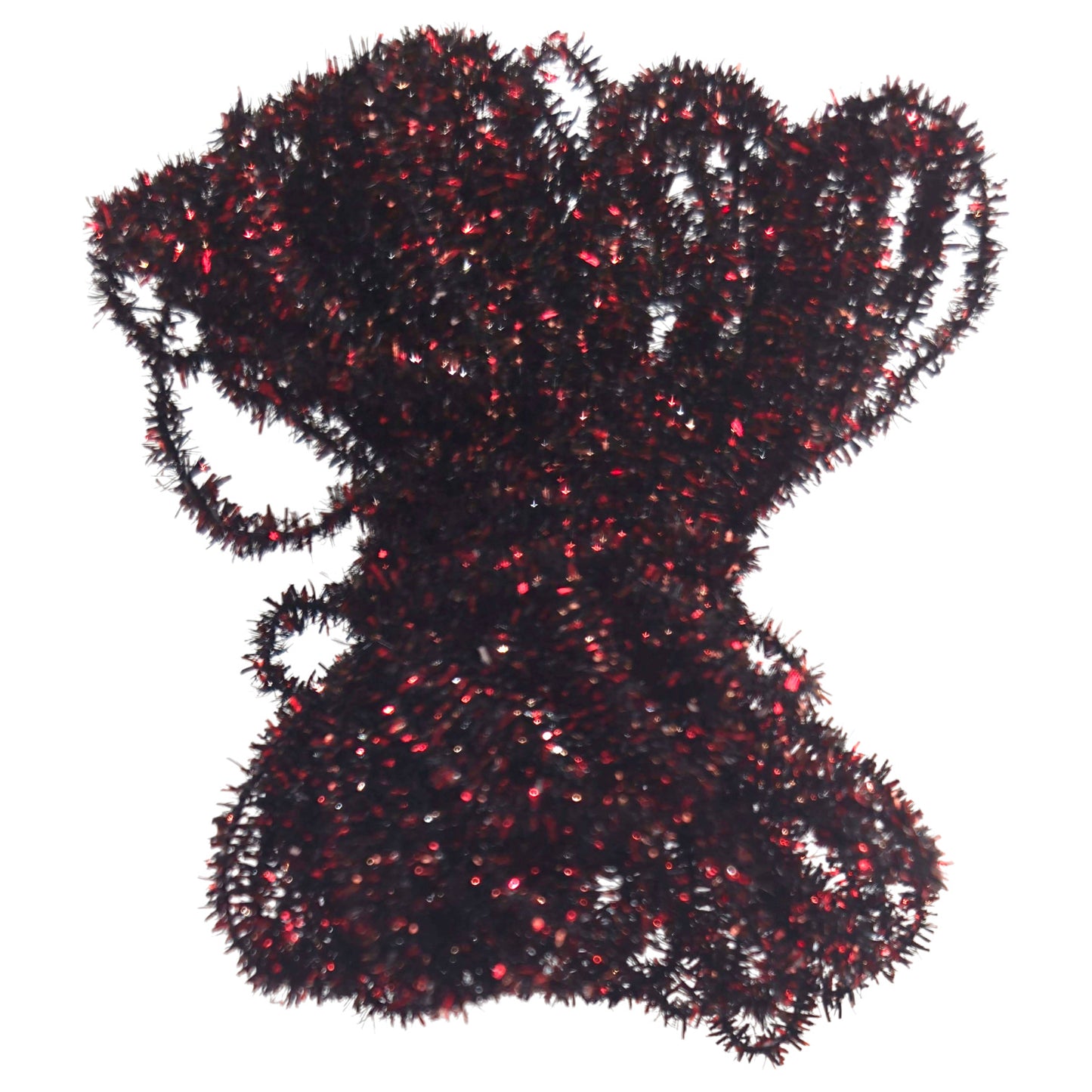 Synthetic Peacock Herl 1mm Micro Red