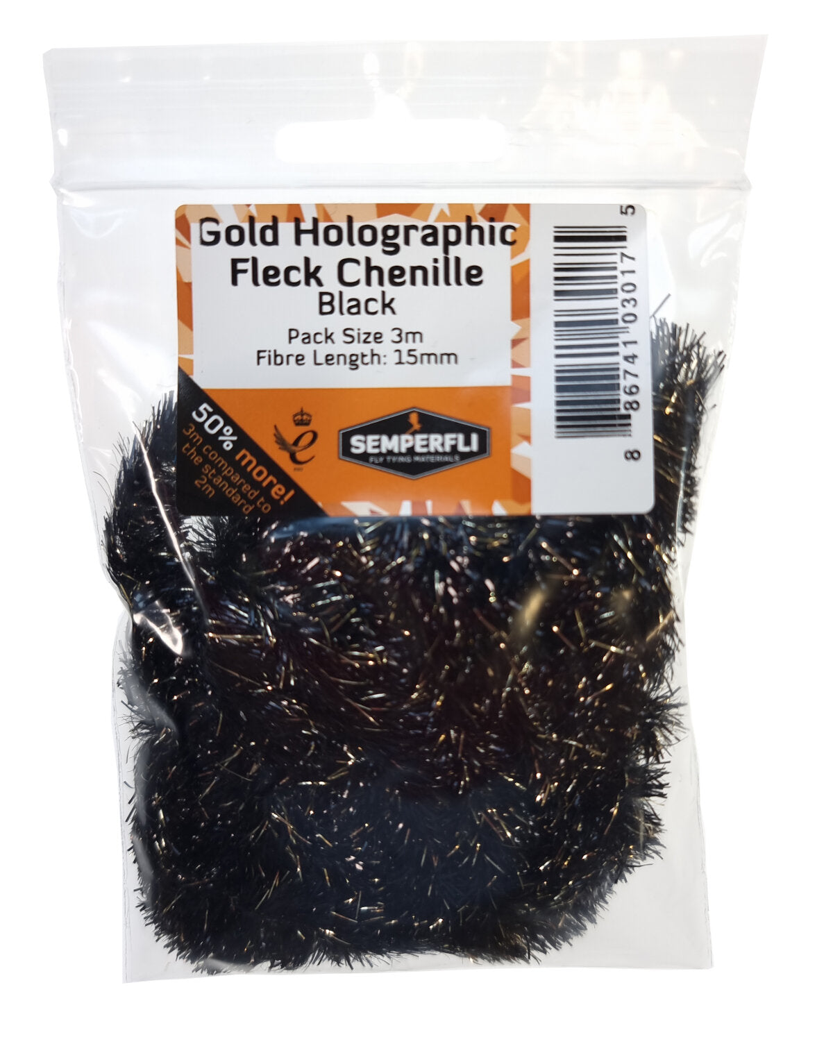 SemperFli Gold Holographic Fleck Chenille