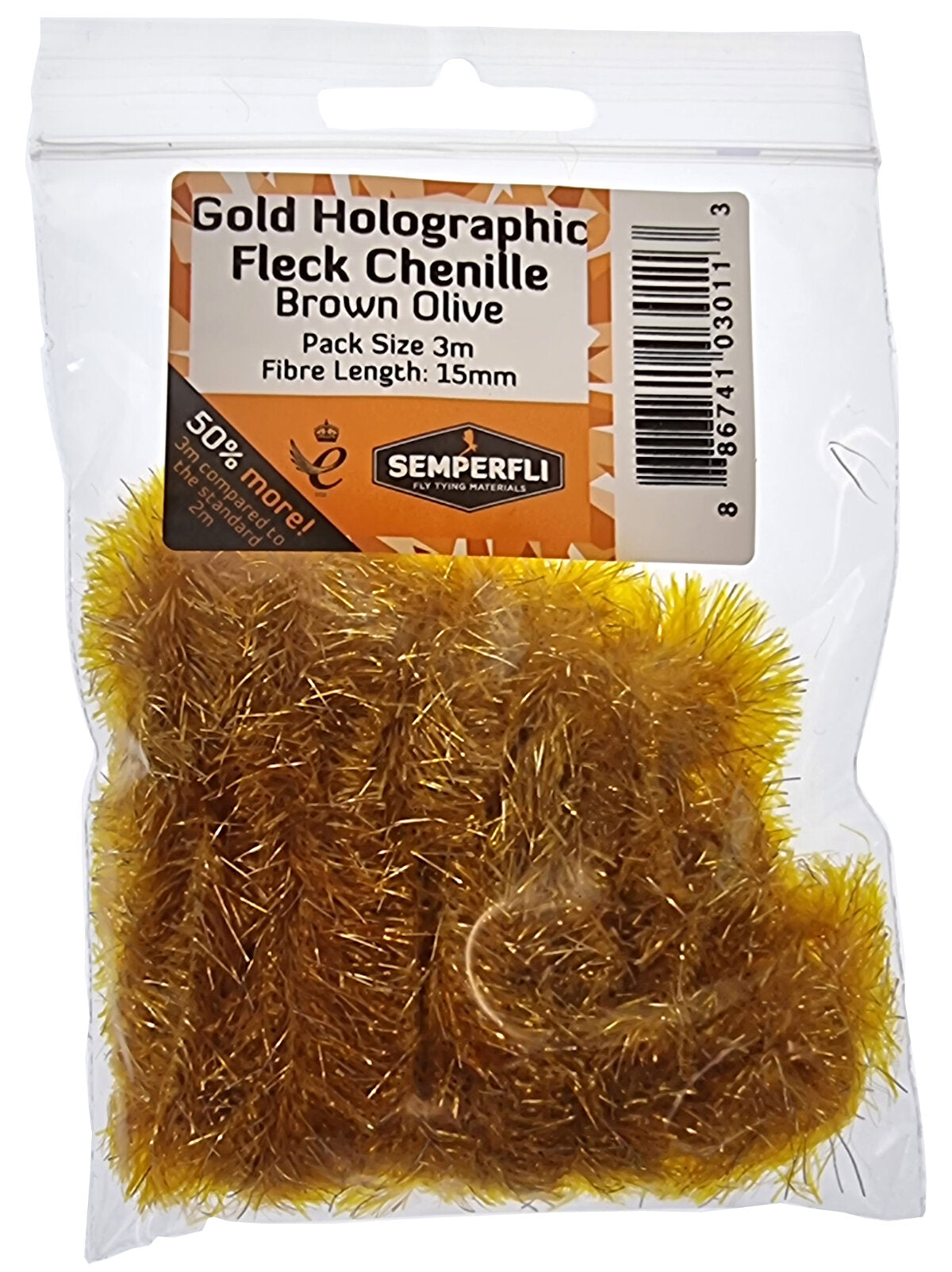 SemperFli Gold Holographic Fleck Chenille