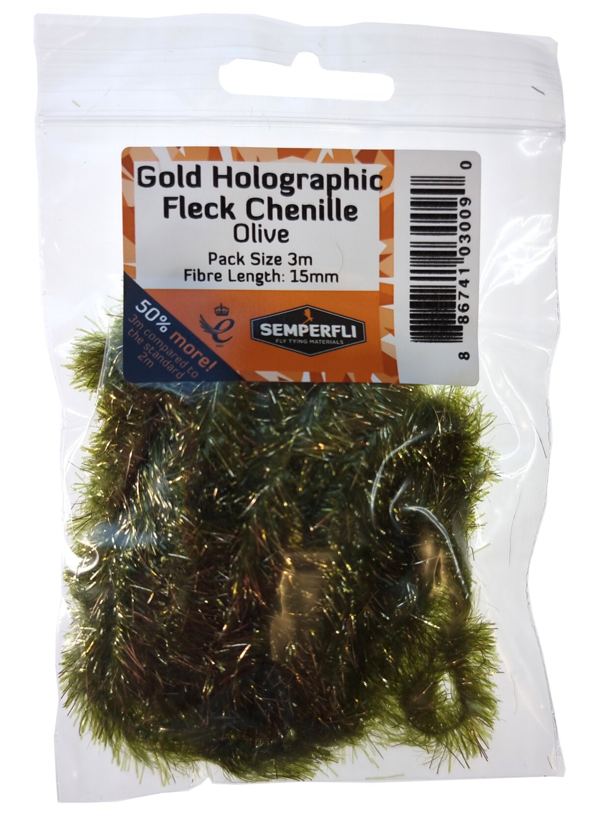 SemperFli Gold Holographic Fleck Chenille