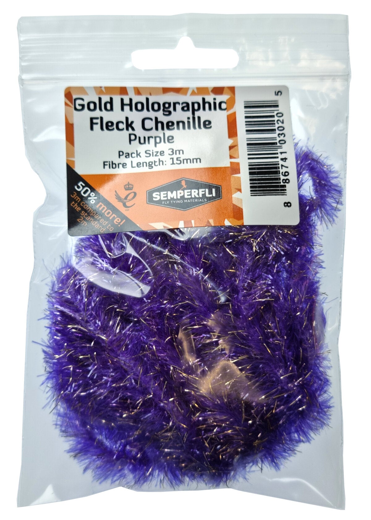 SemperFli Gold Holographic Fleck Chenille