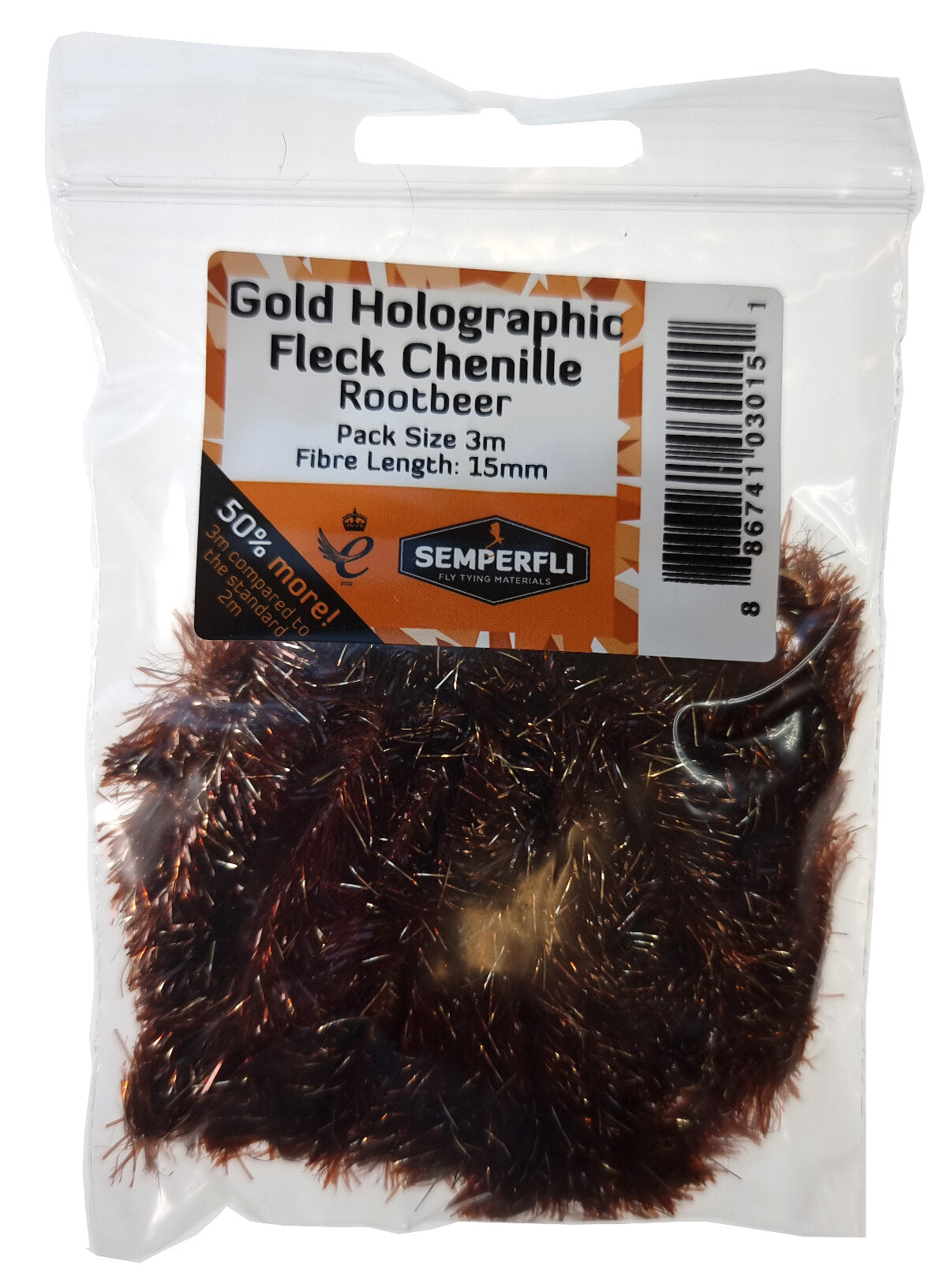 SemperFli Gold Holographic Fleck Chenille