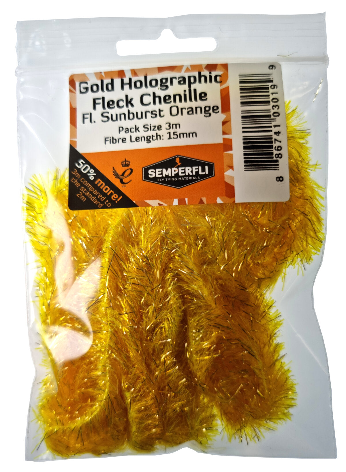 SemperFli Gold Holographic Fleck Chenille