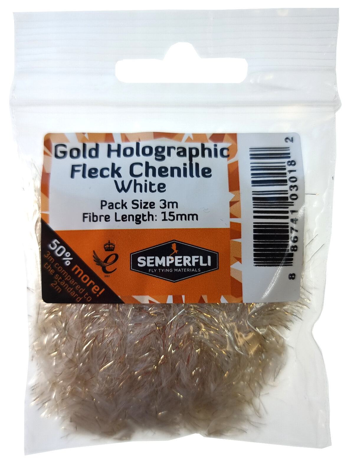 SemperFli Gold Holographic Fleck Chenille