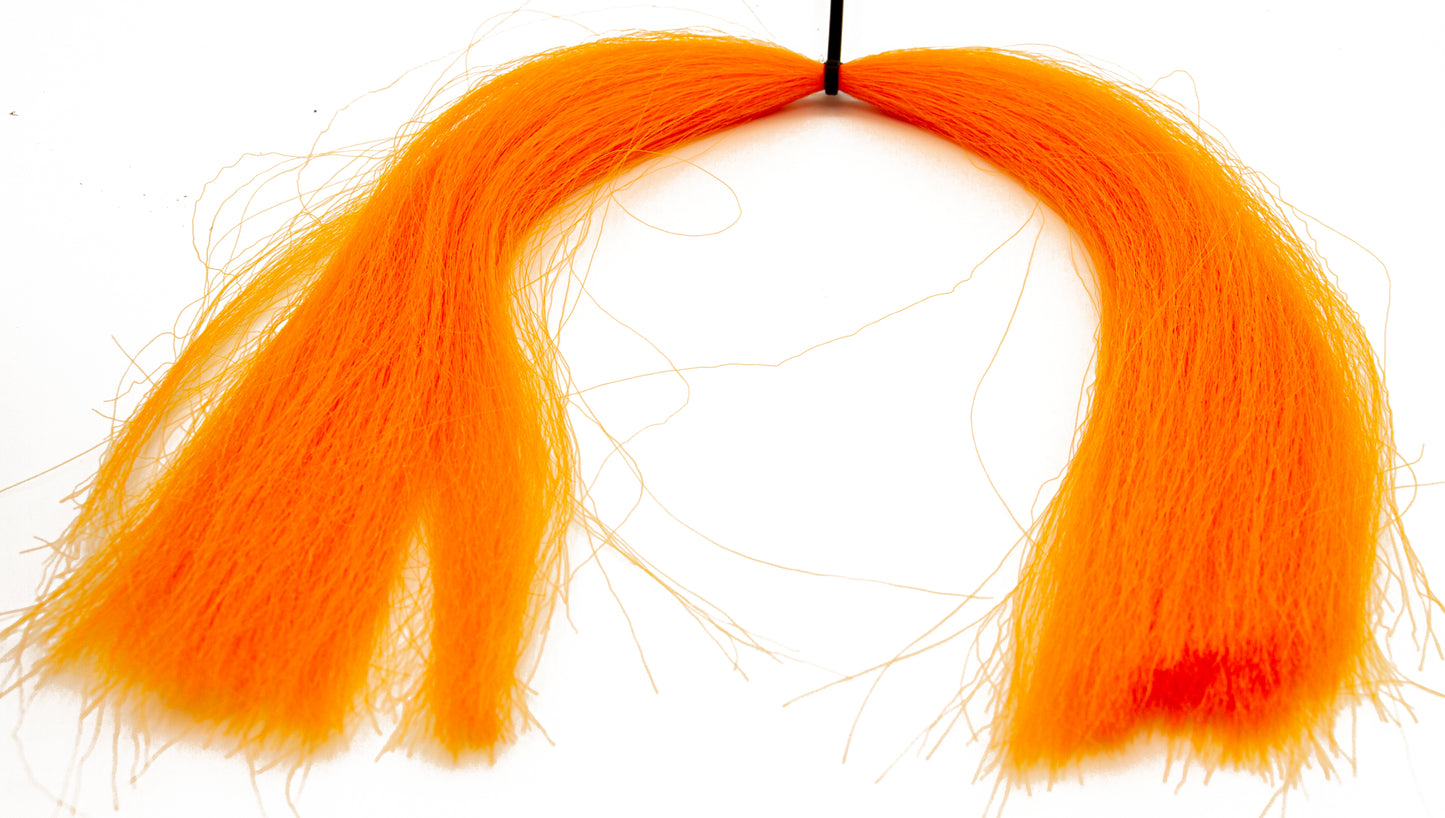 Synthetic Cashmere Monkey Fluoro Hot Orange