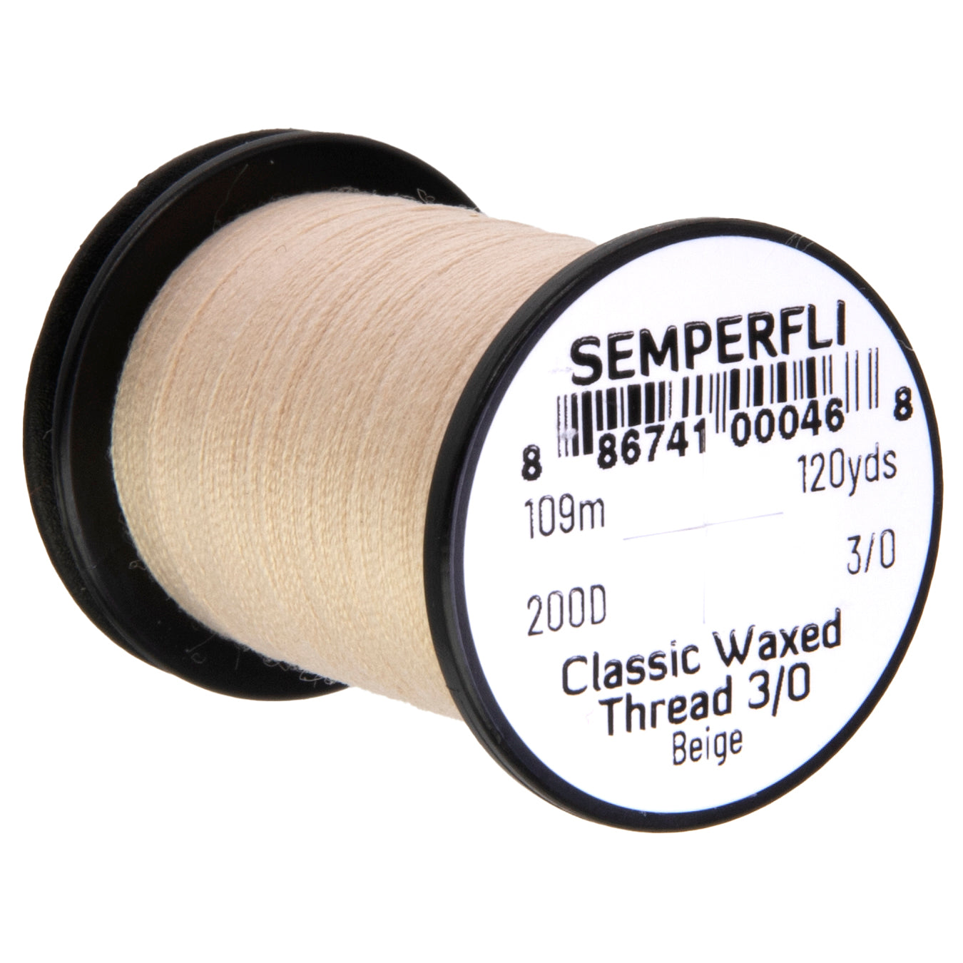 SemperFli Classic Waxed Thread 3/0, many colors