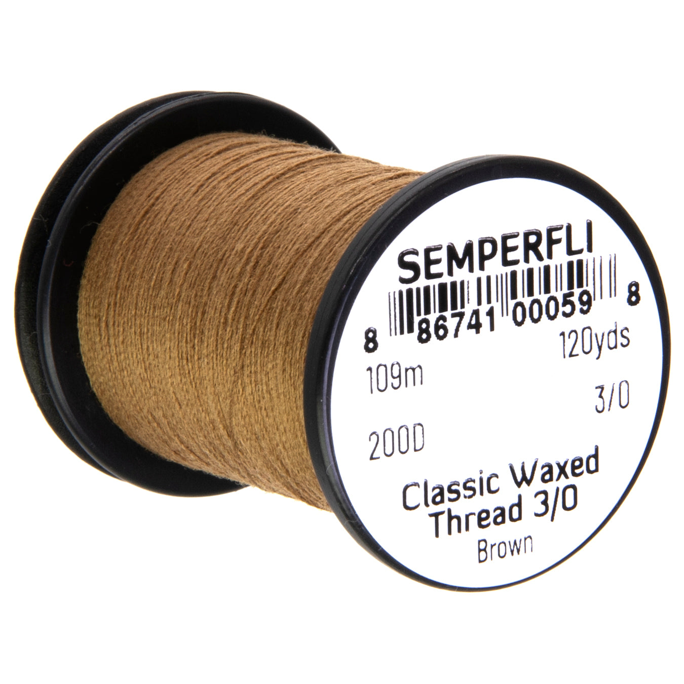 SemperFli Classic Waxed Thread 3/0, many colors