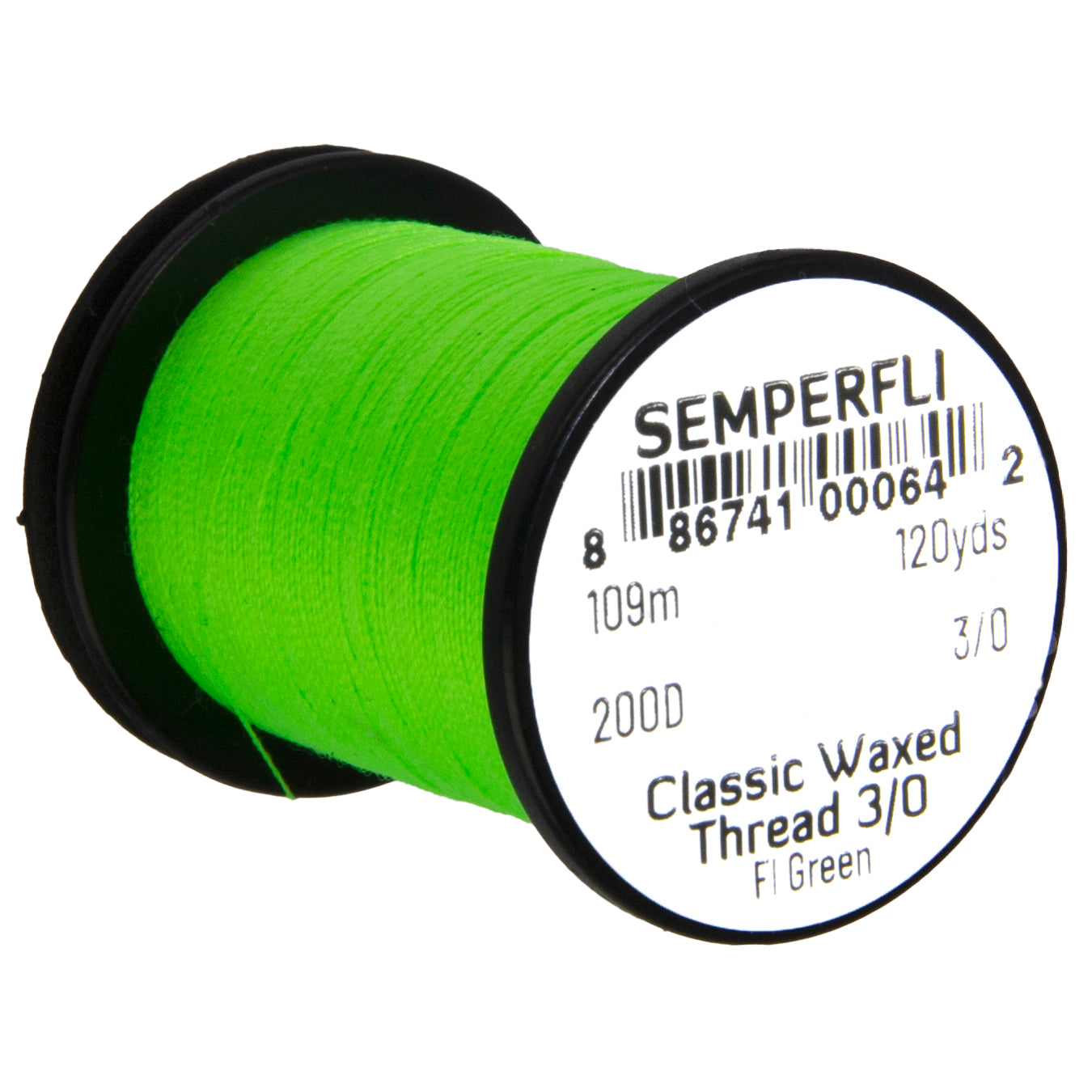 SemperFli Classic Waxed Thread 3/0, many colors