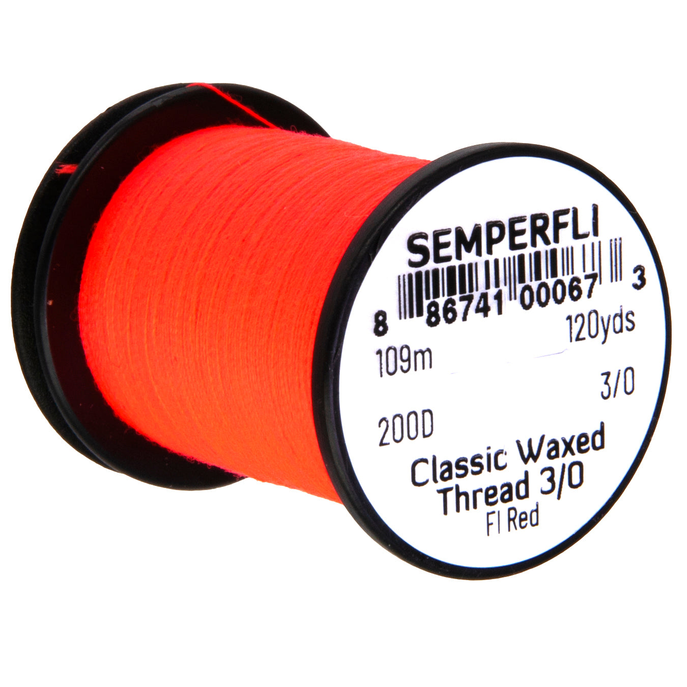 SemperFli Classic Waxed Thread 3/0, many colors