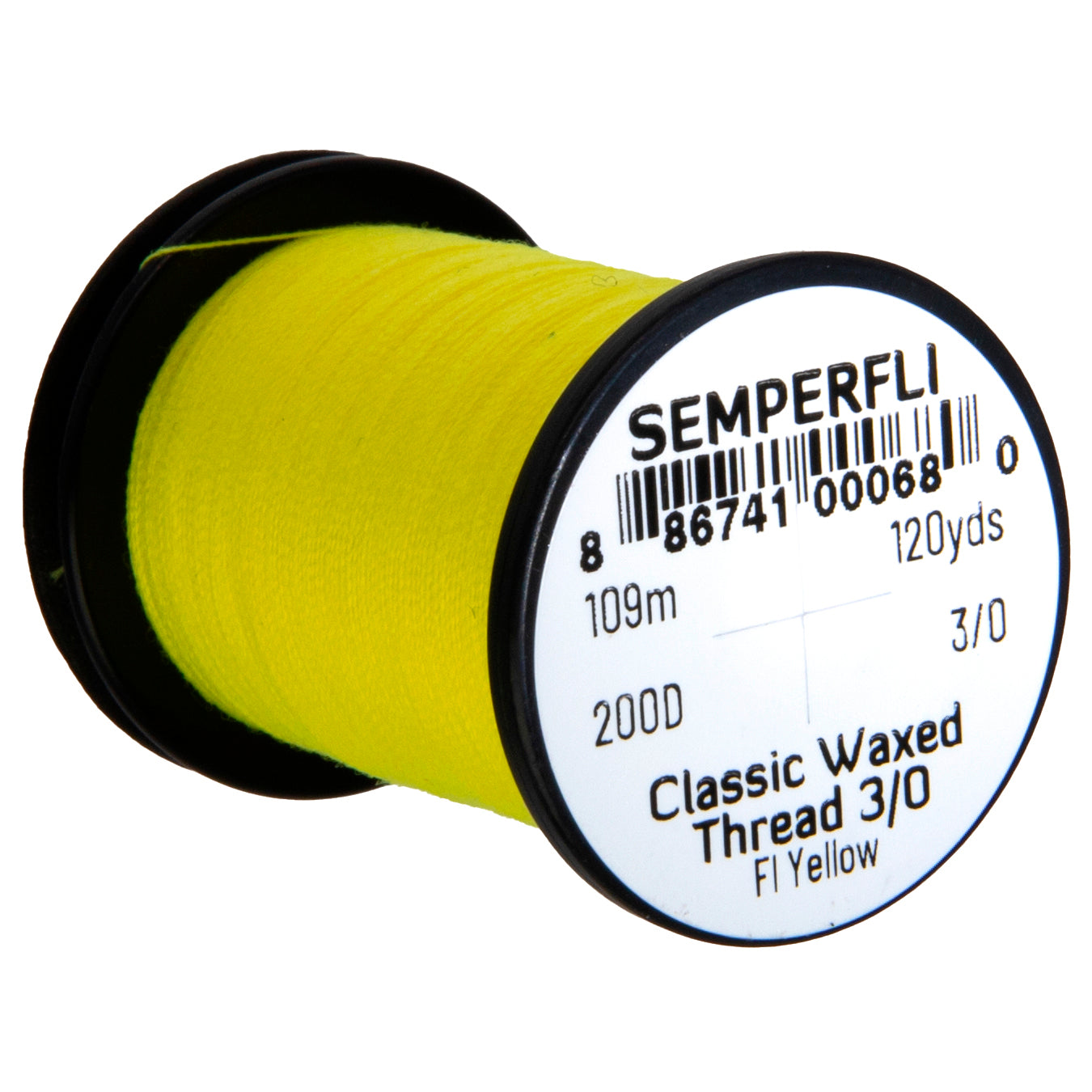 SemperFli Classic Waxed Thread 3/0, many colors