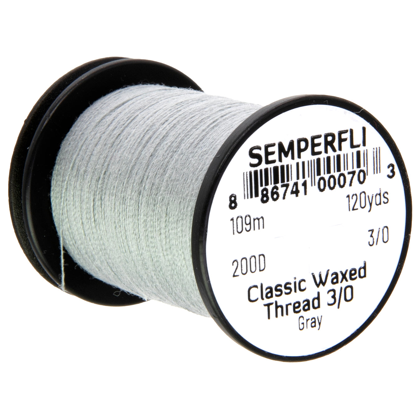 SemperFli Classic Waxed Thread 3/0, many colors