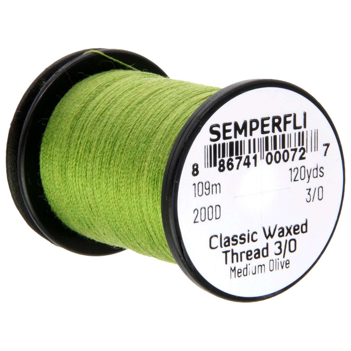 SemperFli Classic Waxed Thread 3/0, many colors