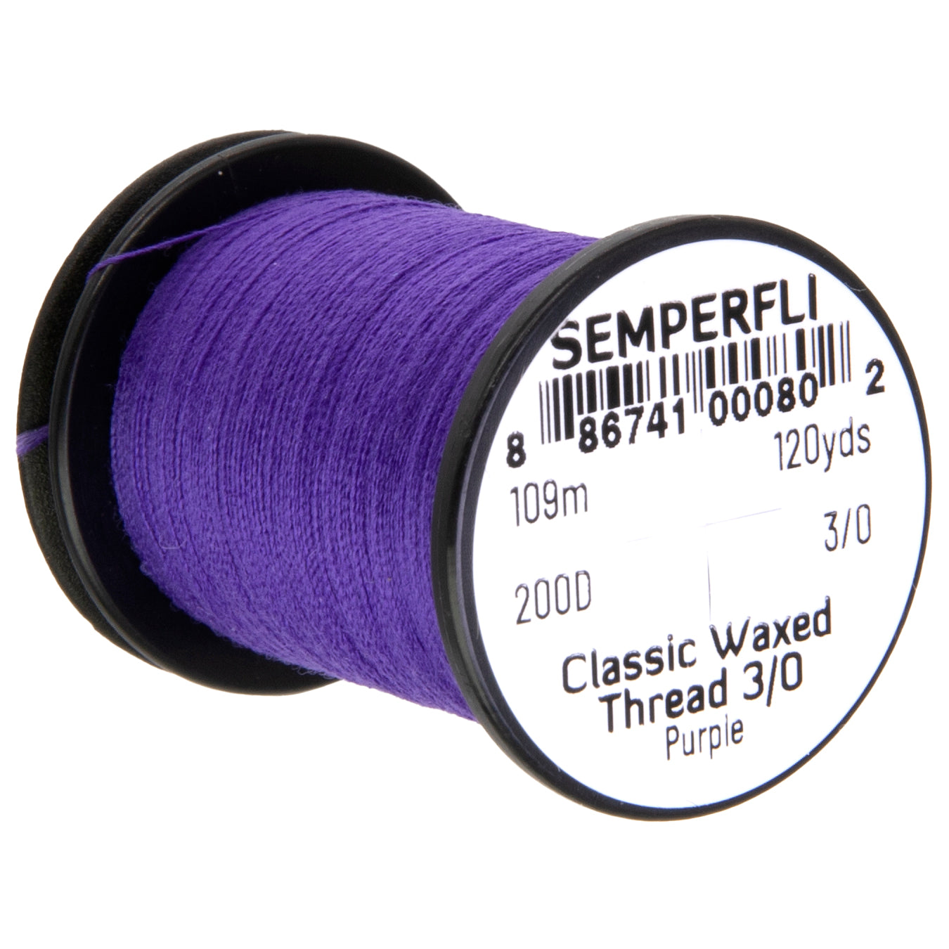 SemperFli Classic Waxed Thread 3/0, many colors