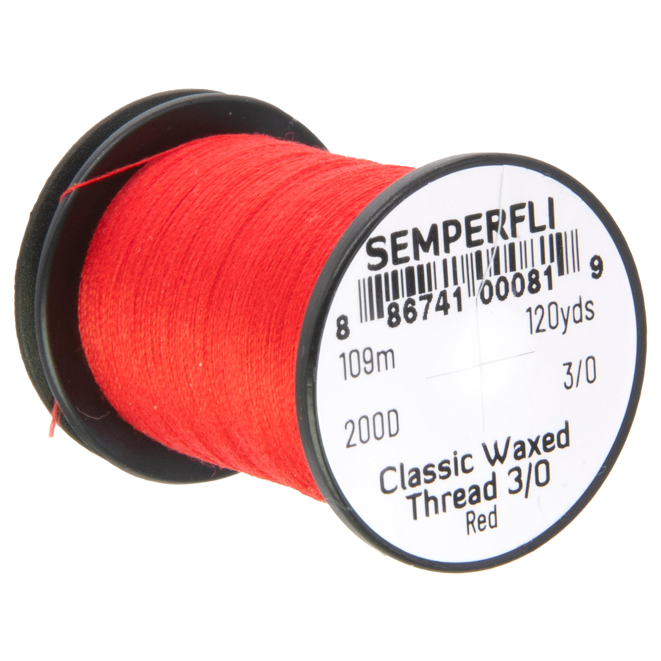 SemperFli Classic Waxed Thread 3/0, many colors