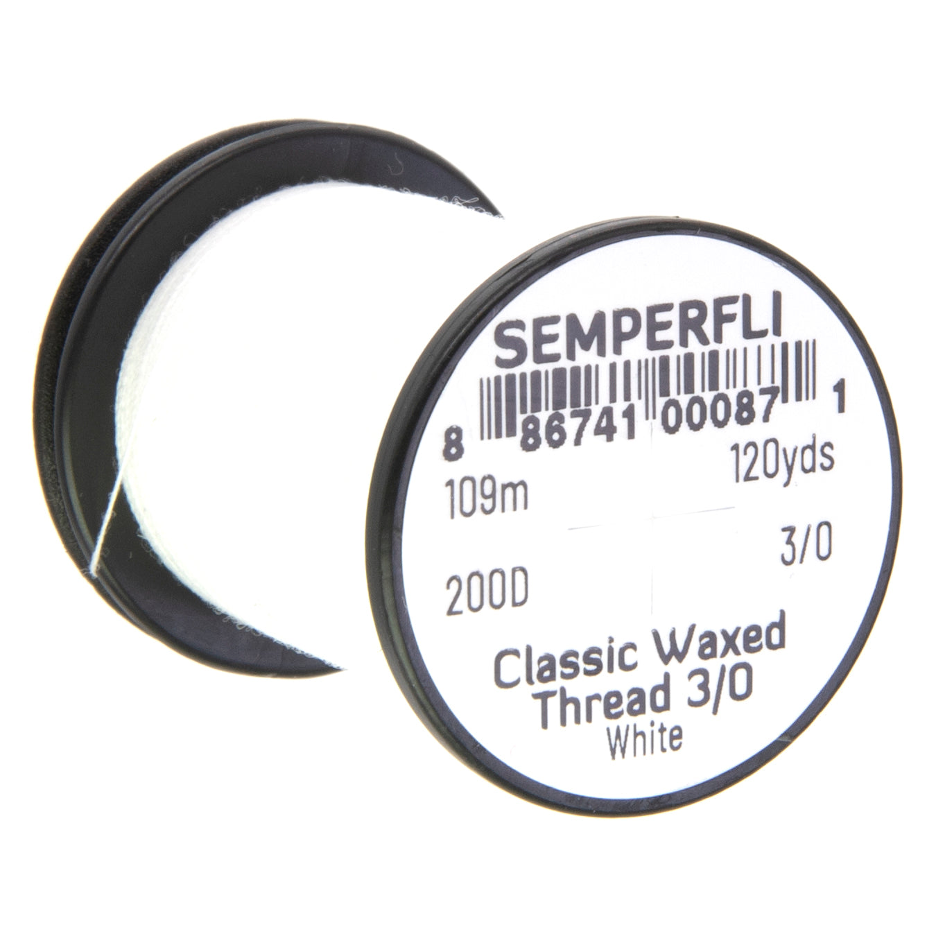 SemperFli Classic Waxed Thread 3/0, many colors