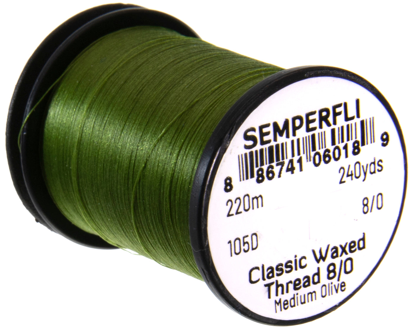 SemperFli Classic Waxed Thread 8/0 - many colors