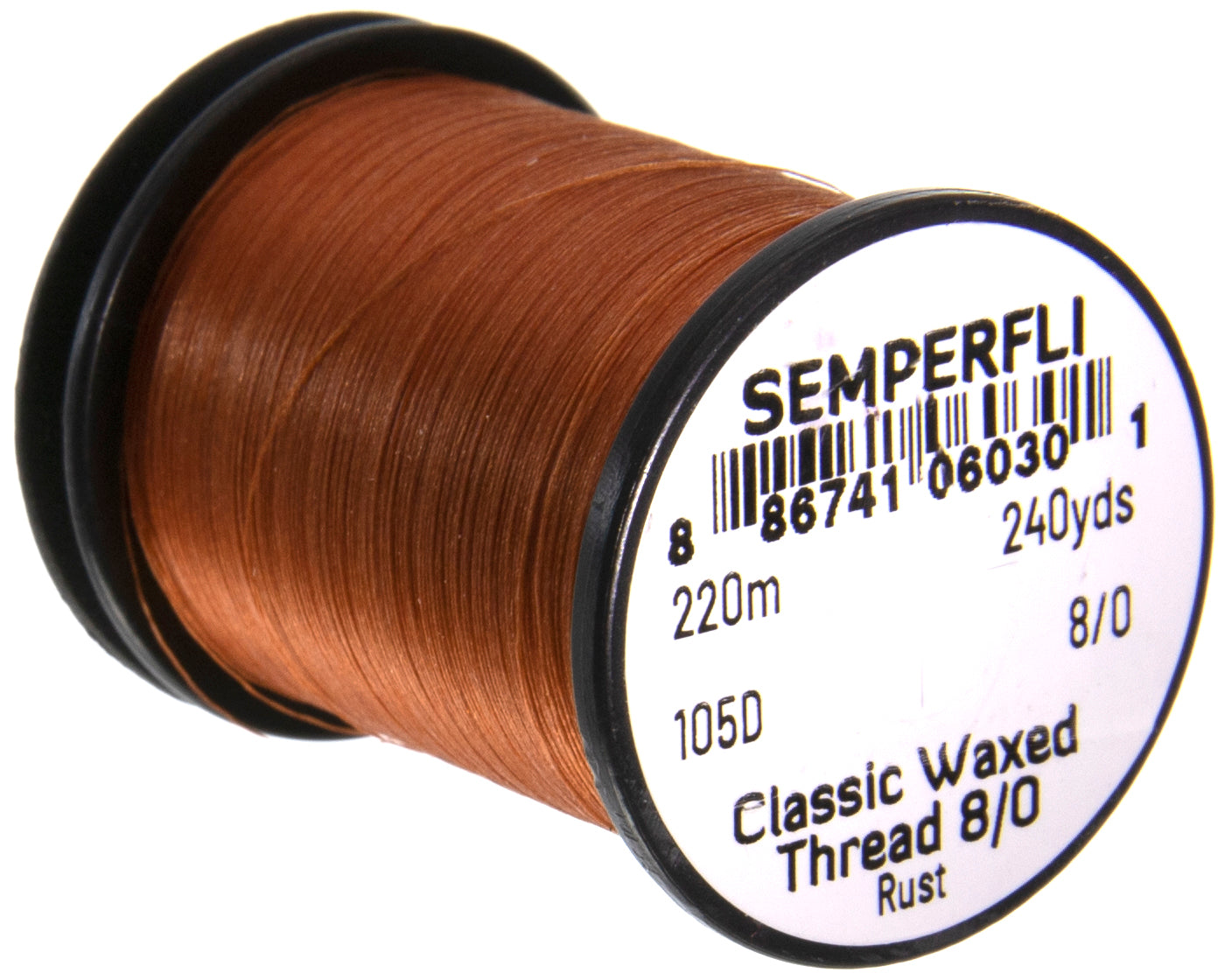 SemperFli Classic Waxed Thread 8/0 - many colors