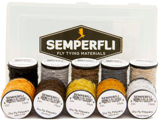 Semperfli Dry Fly Polyyarn - Caddis Collection