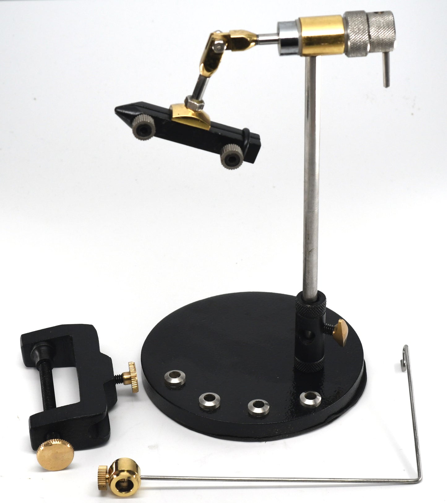 Deluxe Rotary Fly Tying Vise - Kit Including Weighted Base and Vise