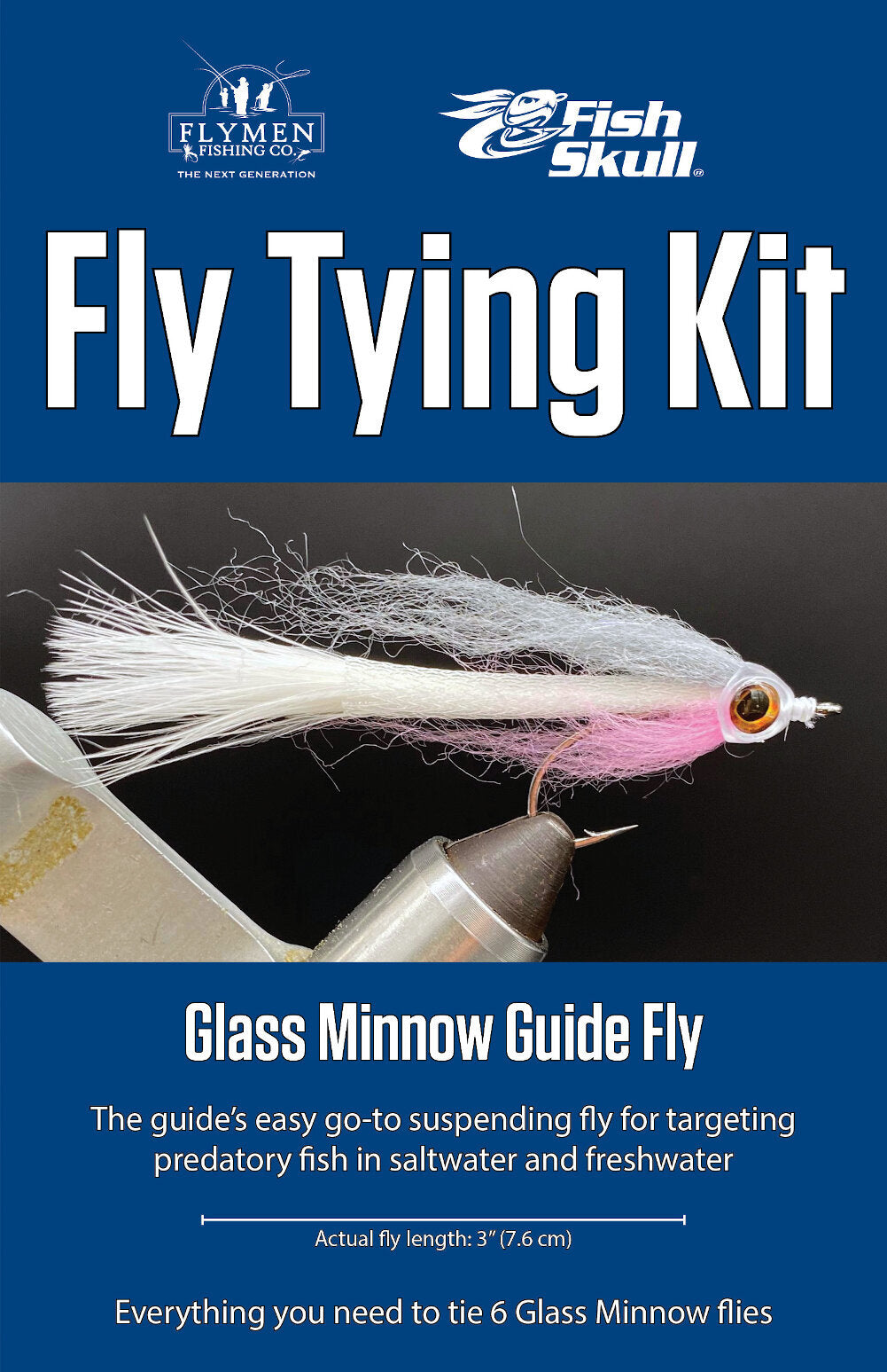 Fly Tying Kit Glass Minnow Guide Fly