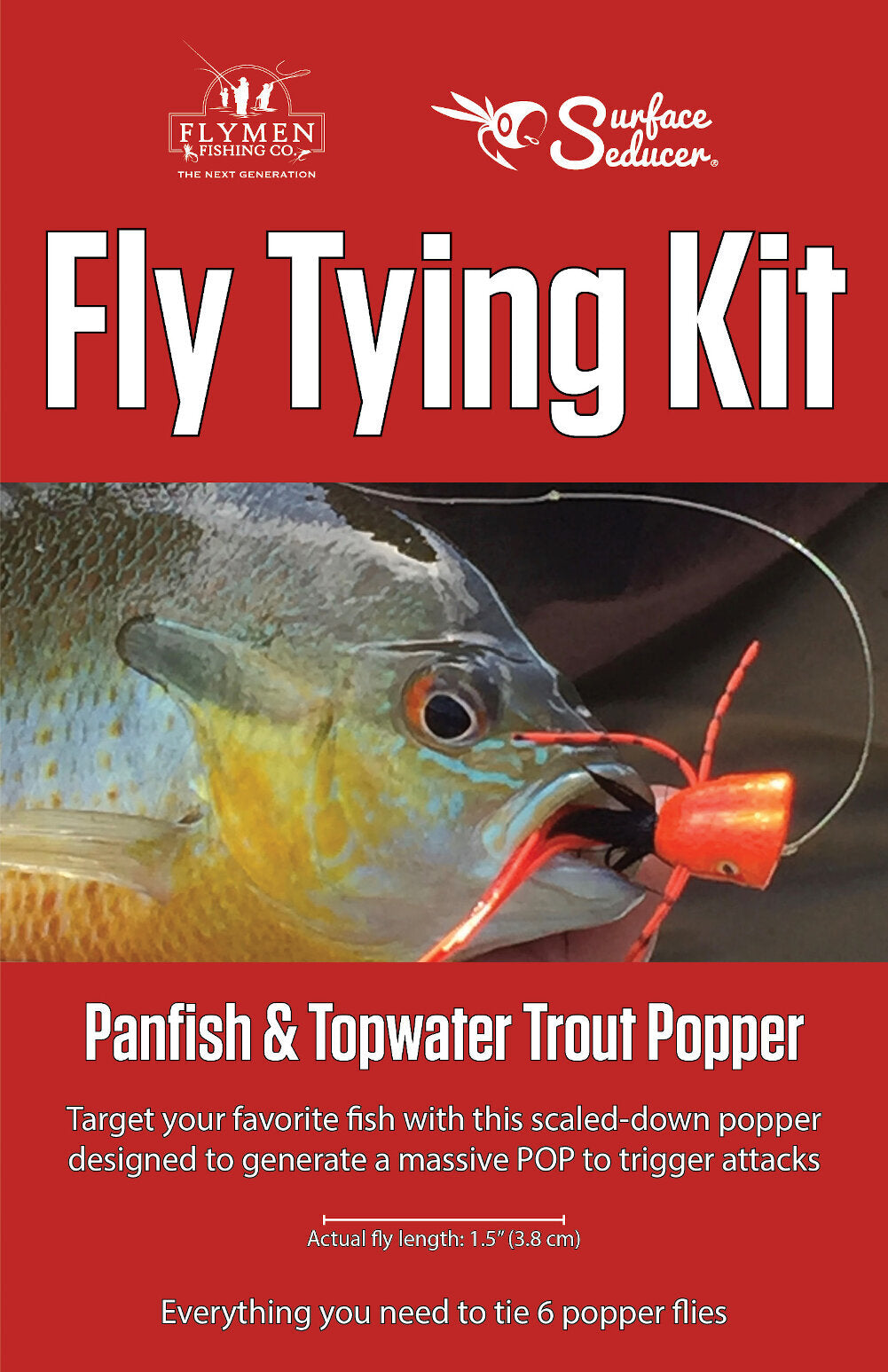 Fly Tying Kit Panfish & Topwater Trout Popper