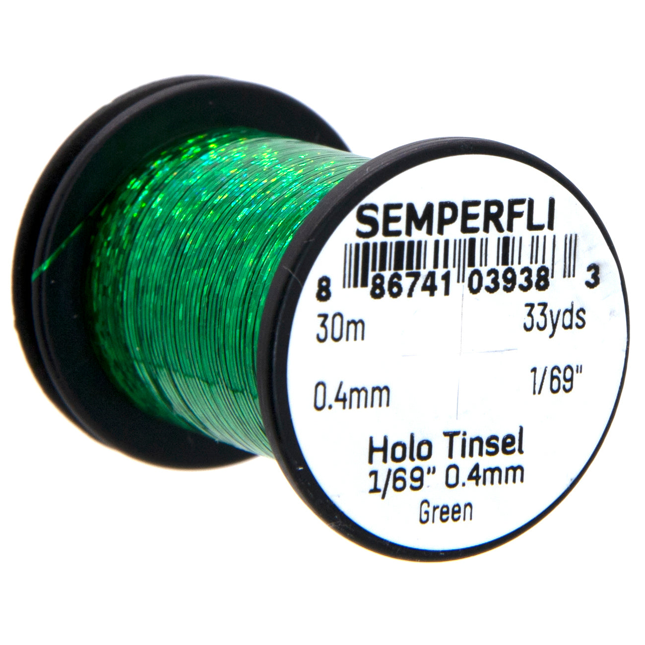 SemperFli Spooled Holographic Tinsel - 1/16, 1/32, 1/69