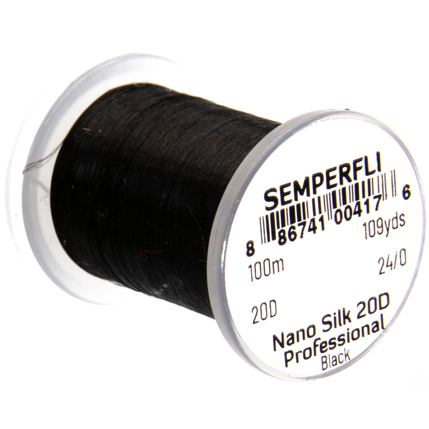 Semperfli Nano Silk 20D 24/0 -Black