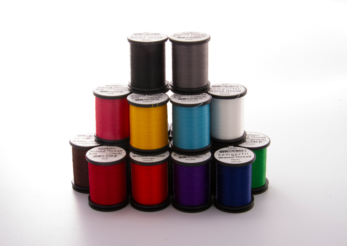 SemperFli Classic Waxed Thread 12/0 - many colors