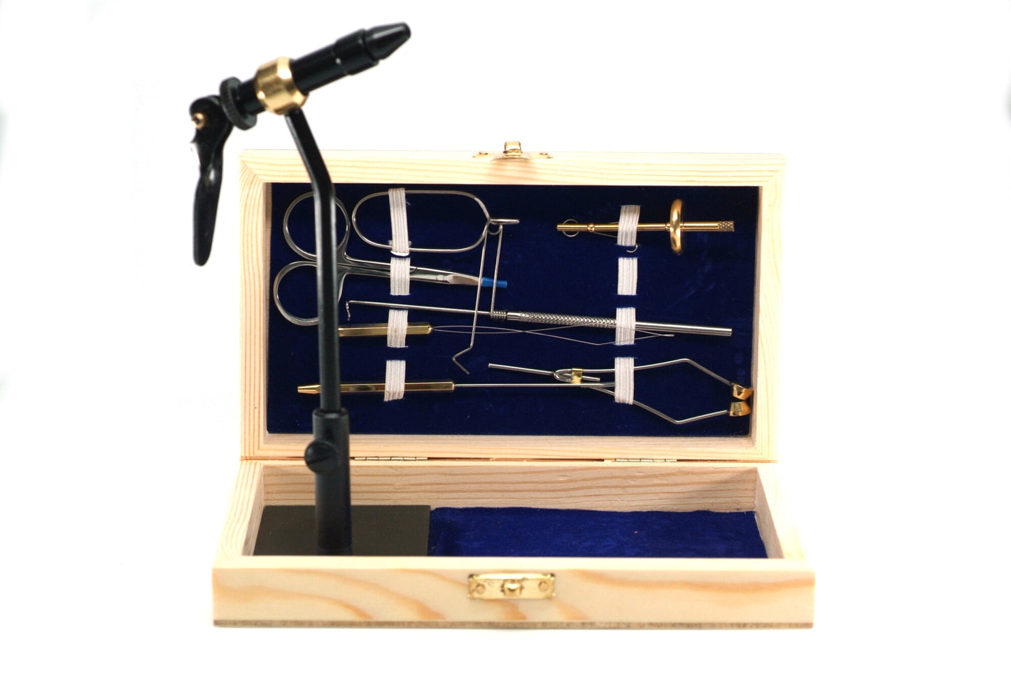 Standard Fly Tying Tool Kit With Vise, Tools, and Pedestal Base -- Plus DVD instruction video