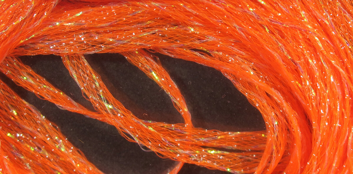 Mini Flat Fly Braid - Braided Iridescent Material for fly tying - sparkles from all angles.