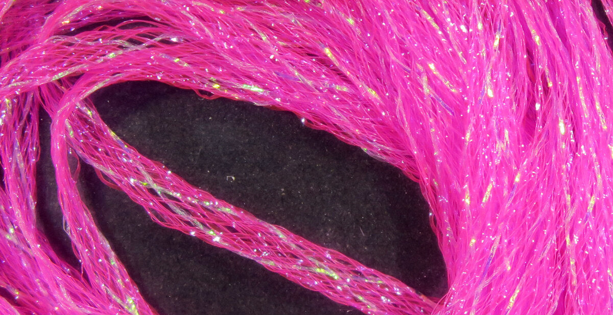 Mini Flat Fly Braid - Braided Iridescent Material for fly tying - sparkles from all angles.