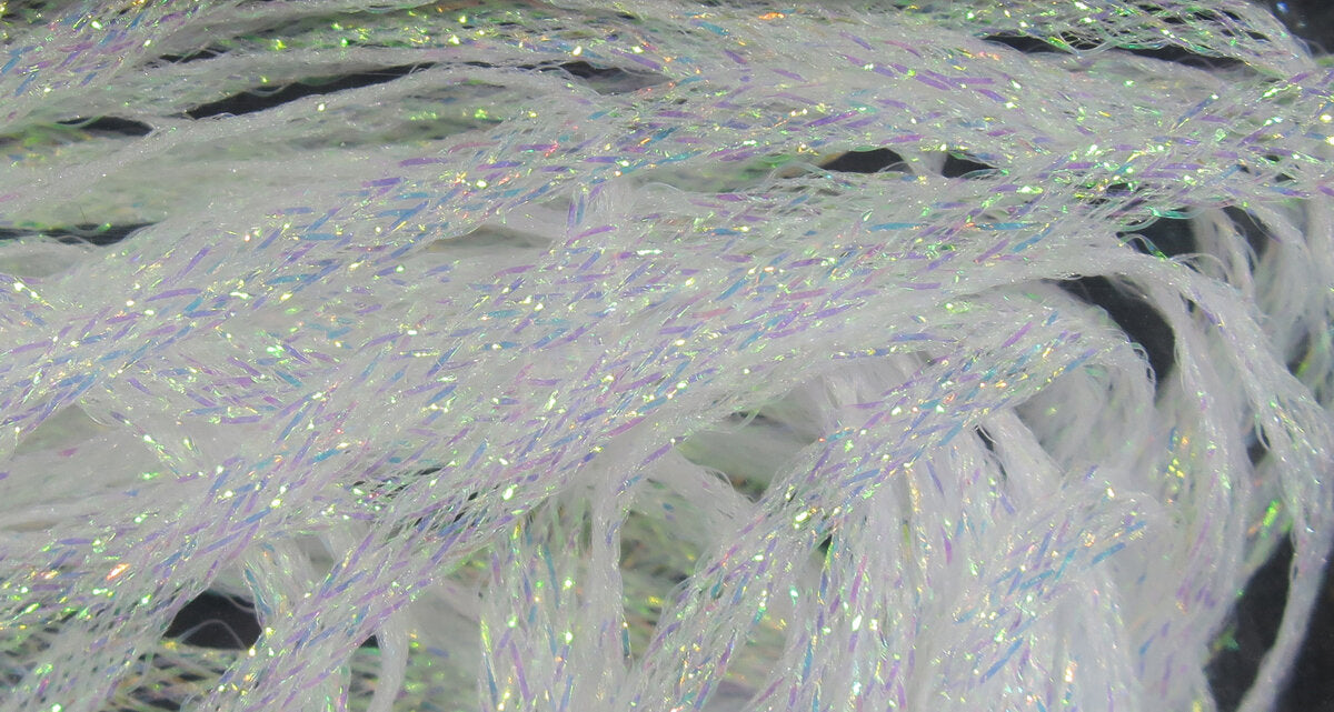 Mini Flat Fly Braid - Braided Iridescent Material for fly tying - sparkles from all angles.