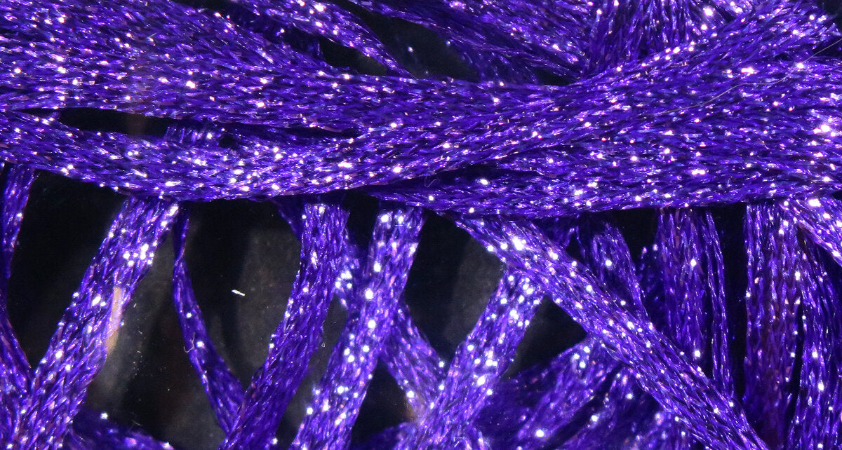 Mini Flat Fly Braid - Braided Iridescent Material for fly tying - sparkles from all angles.