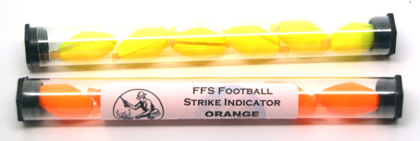 FFS Fly Fishing Football Strike Indicators - Perfect for Nymphing - 6 per tube