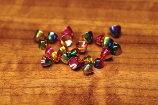 Rainbow Brass Cones 5/32 4mm