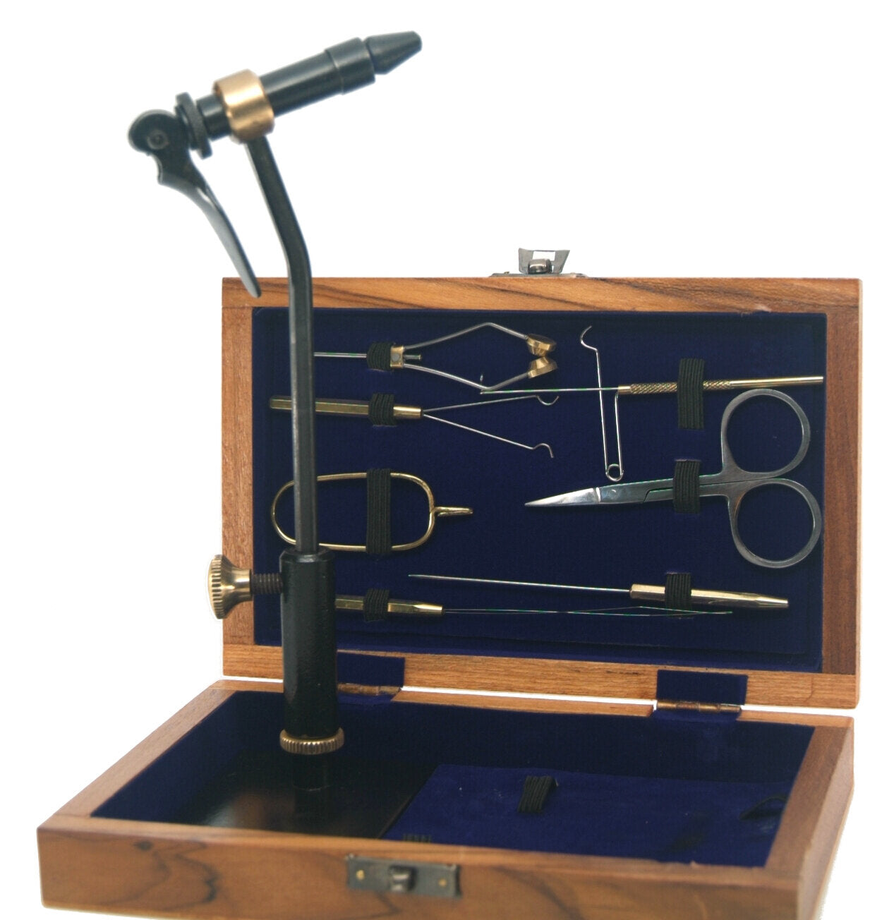 Standard Fly Tying Tool Kit - 20% OFF - COSMETIC ISSUES -  With Vise, Tools, and Pedestal Base -- Plus DVD instruction video