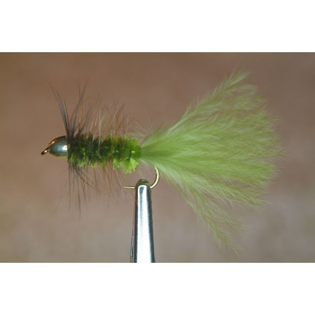 Olive Cone Head Woolly Bugger with Olive Tail