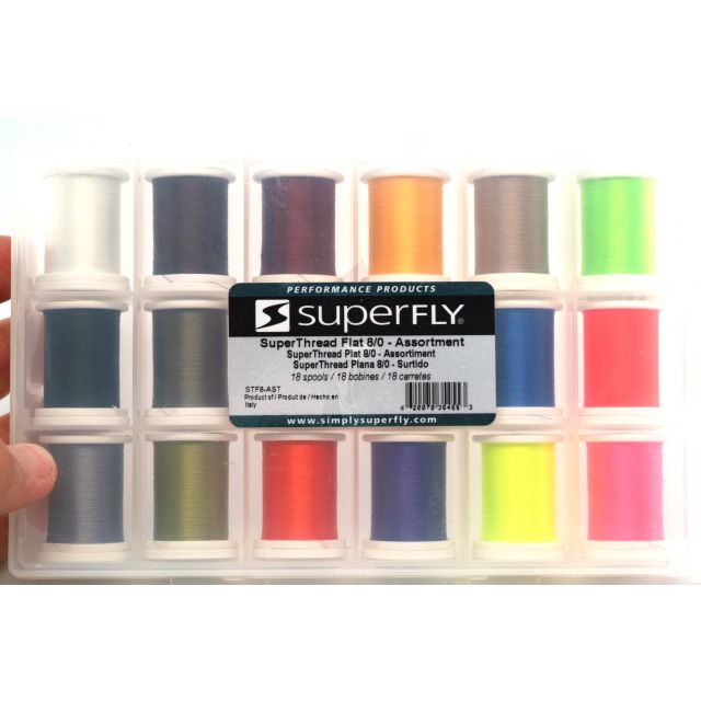 Superfly Superthread Assortment - Flat Fly Tying Thread
