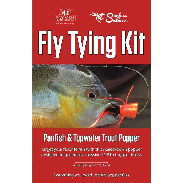 Fly Tying Kit Panfish & Topwater Trout Popper