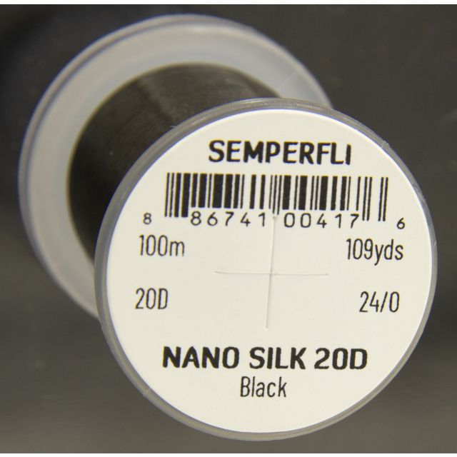 Semperfli Nano Silk 20D 24/0 -Black