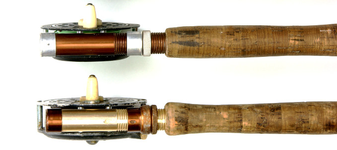 End segment of two different fly rods
